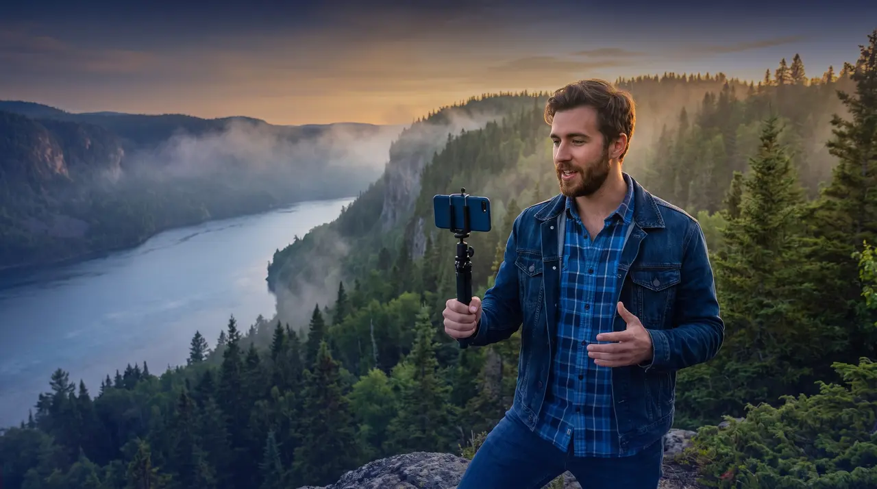 Personne qui prépare sa candidature pour un tournage de téléréalité au Québec